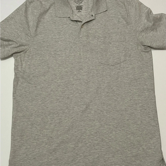 St. John's Bay Other - St. John's Bay Jersey Mens Classic Fit Short Sleeve Pocket Polo Shirt sz M Gray